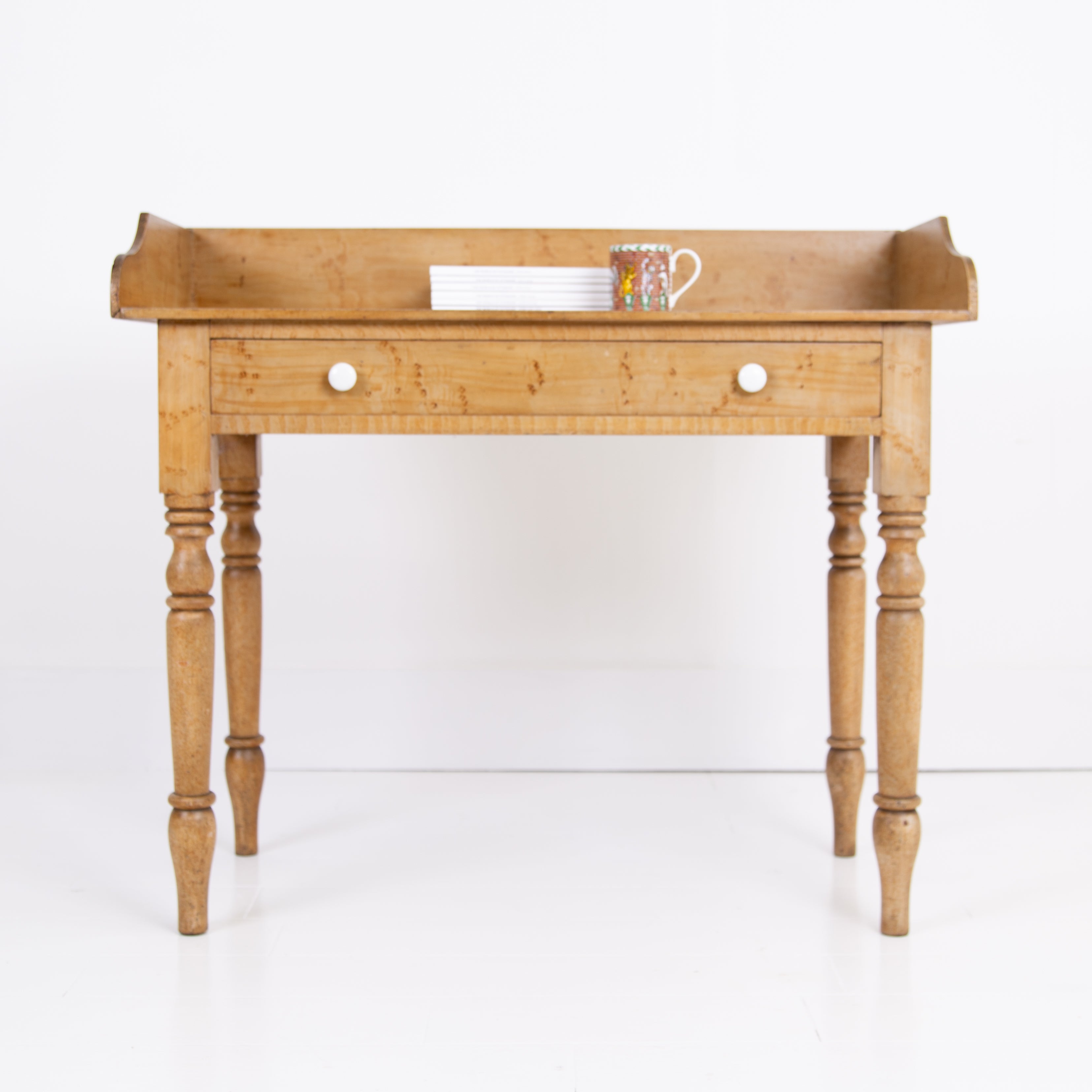C19th Antique Painted Single Drawer Washstand Side Table No.2