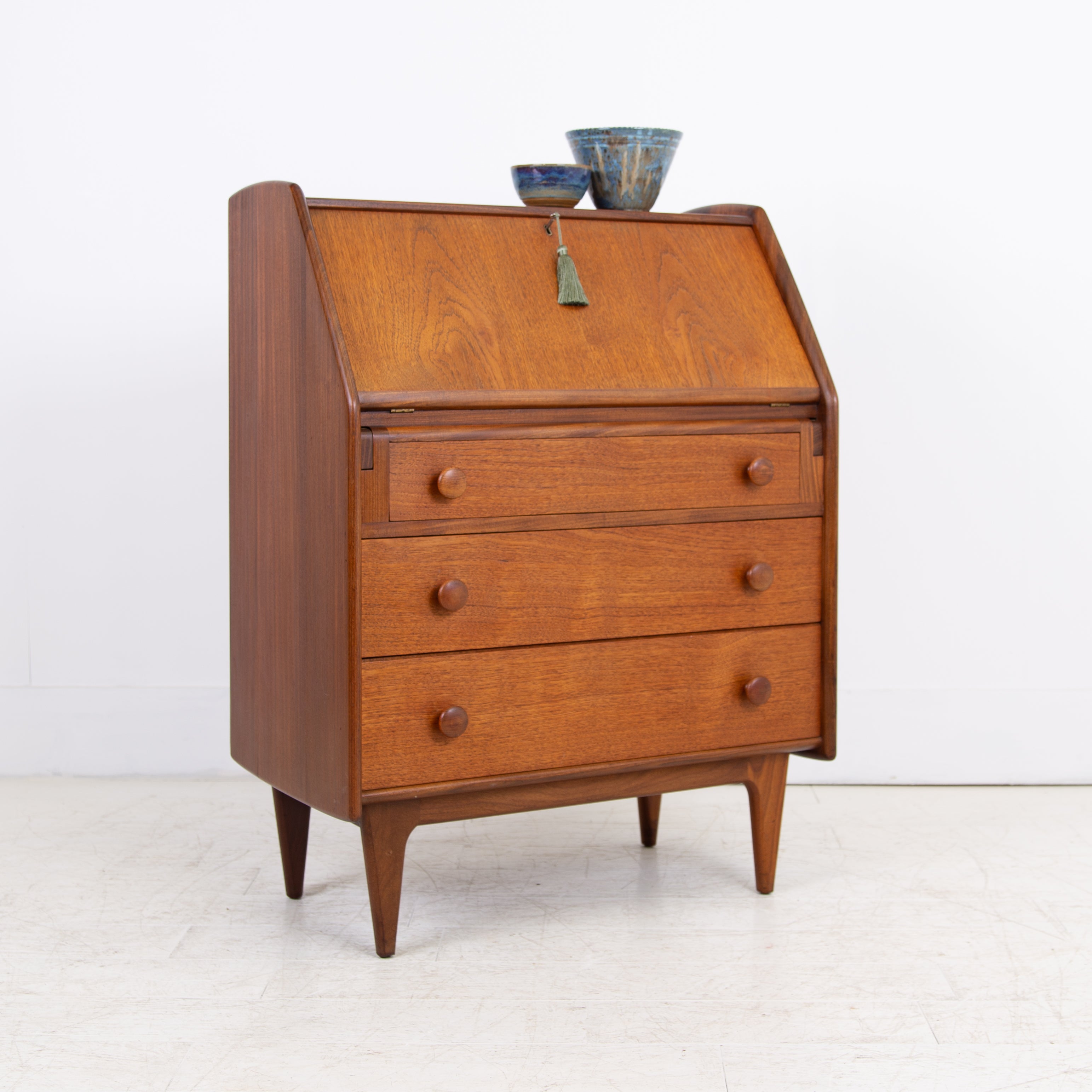 Mid Century Bureau Desk With Drawers By John Herbert for Younger